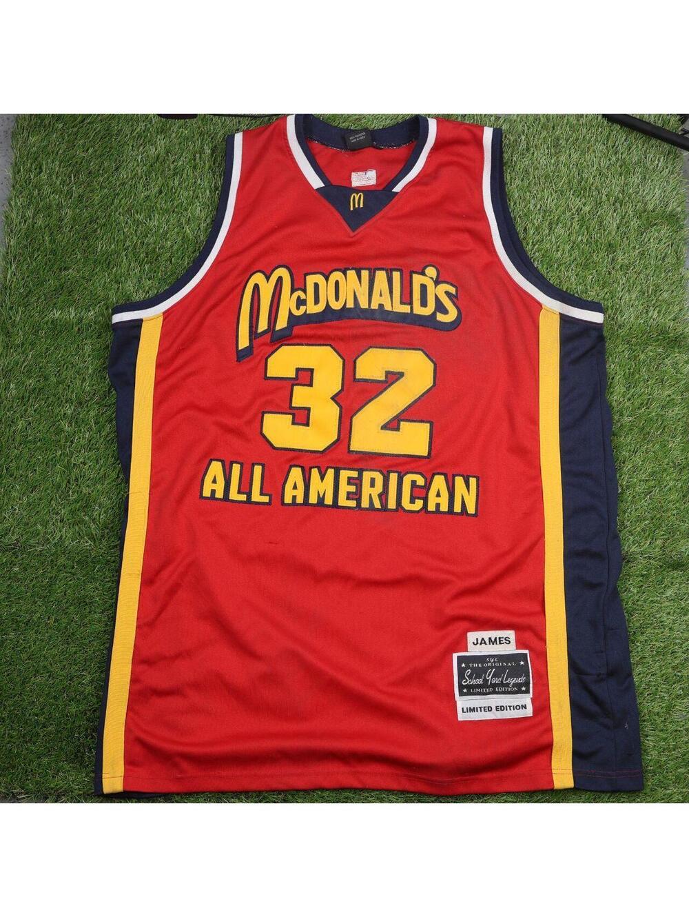 School Yard Legends LeBron James McDonald’s All-American #32 Jersey - Picture 1 of 7